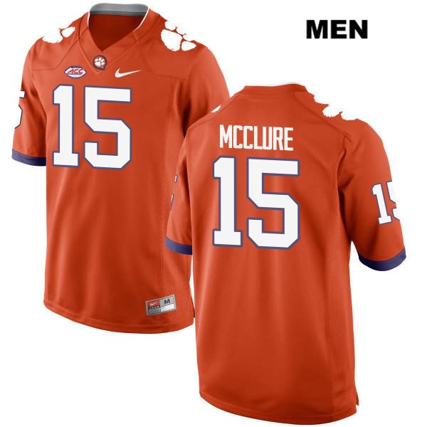 Men's Clemson Tigers #15 Patrick McClure Stitched Orange Authentic Style 2 Nike NCAA College Football Jersey YJV3546AG